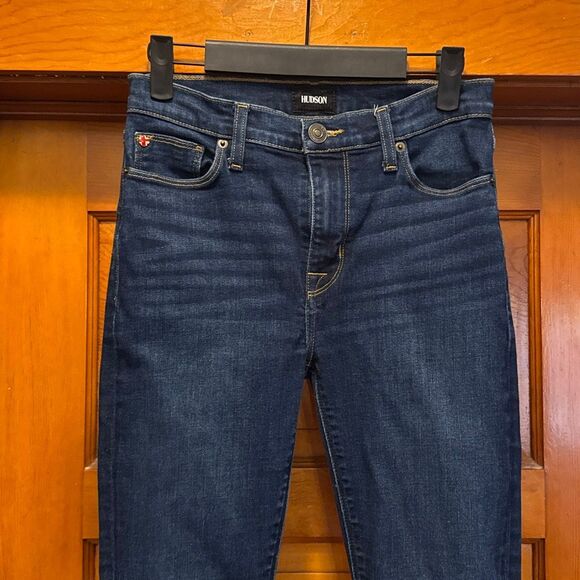 Hudson Mid Rise Dark Wash Blair Skinny Jeans Women’s 26 - Picture 2 of 7